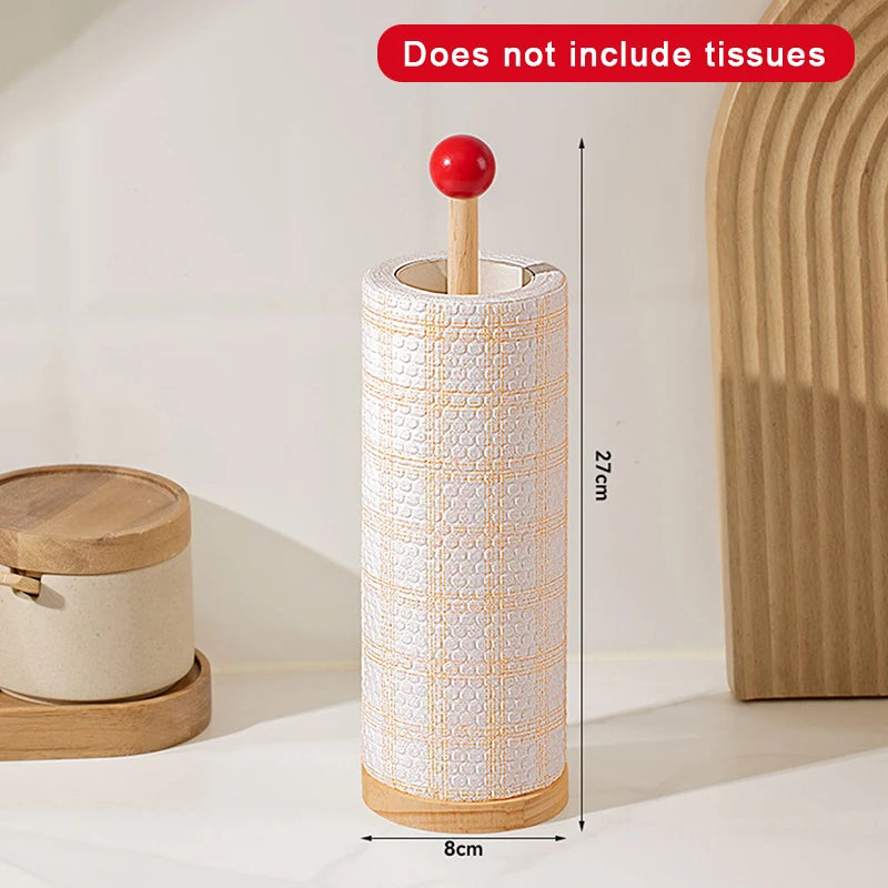 Wooden Vertical Paper Towel Holder