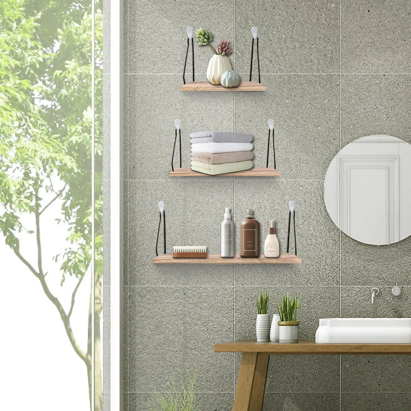 Handmade Wooden Floating Shelf