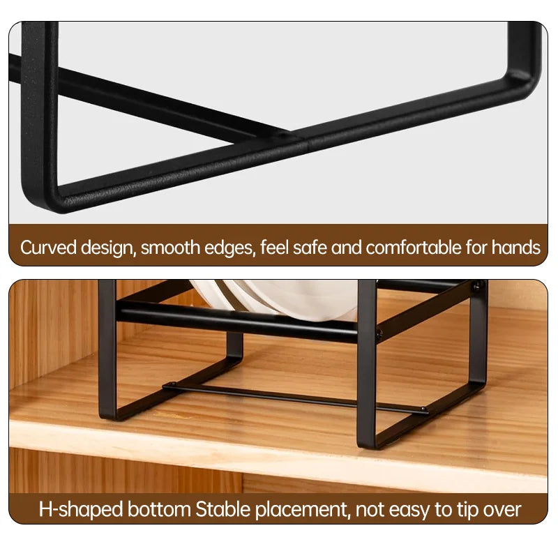 Metal Kitchen Plate Organizer