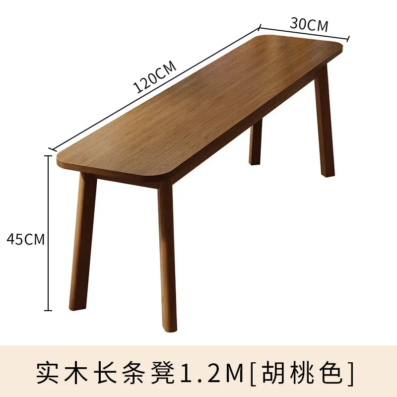 Walnut Bed Tail Stool Household Double Dining bench Can Sit Type Change Shoe Stool Fitting Room Rest Stool Chinese Style