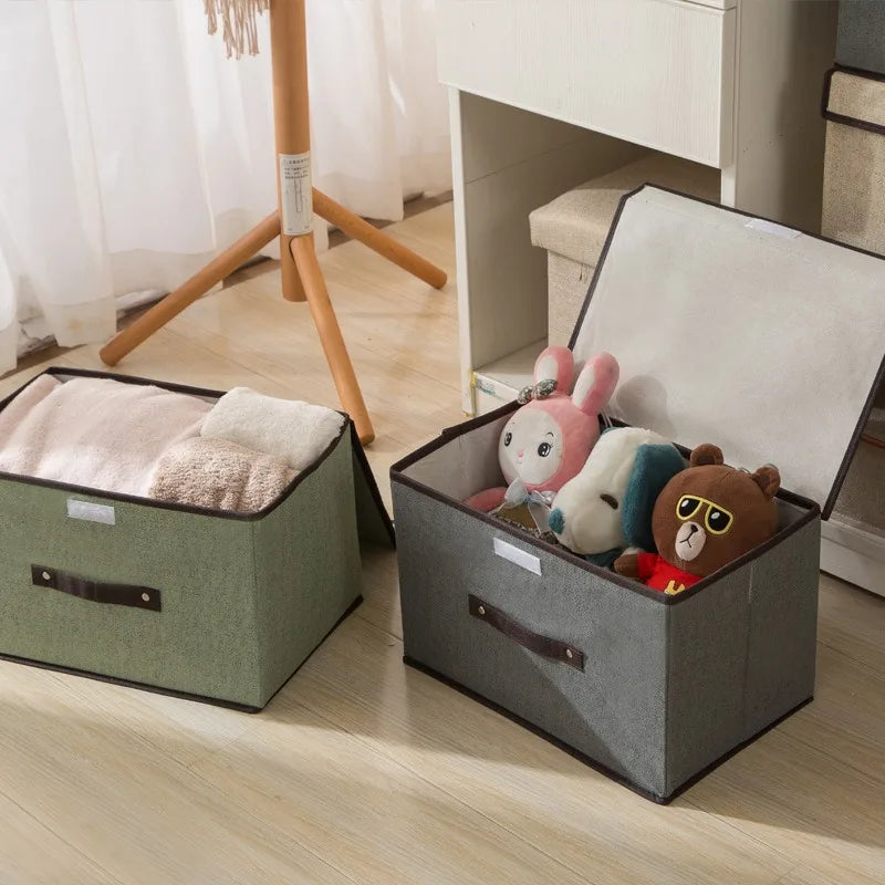 1-2Pcs Foldable Non-Woven Storage Box