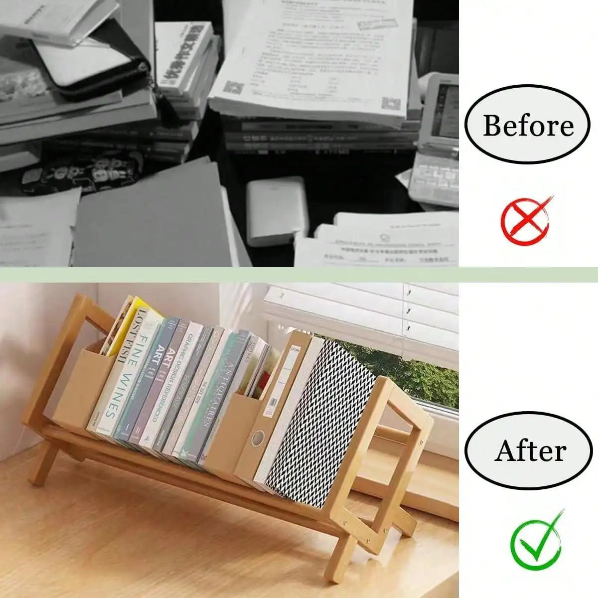 Small Bamboo Bookcase