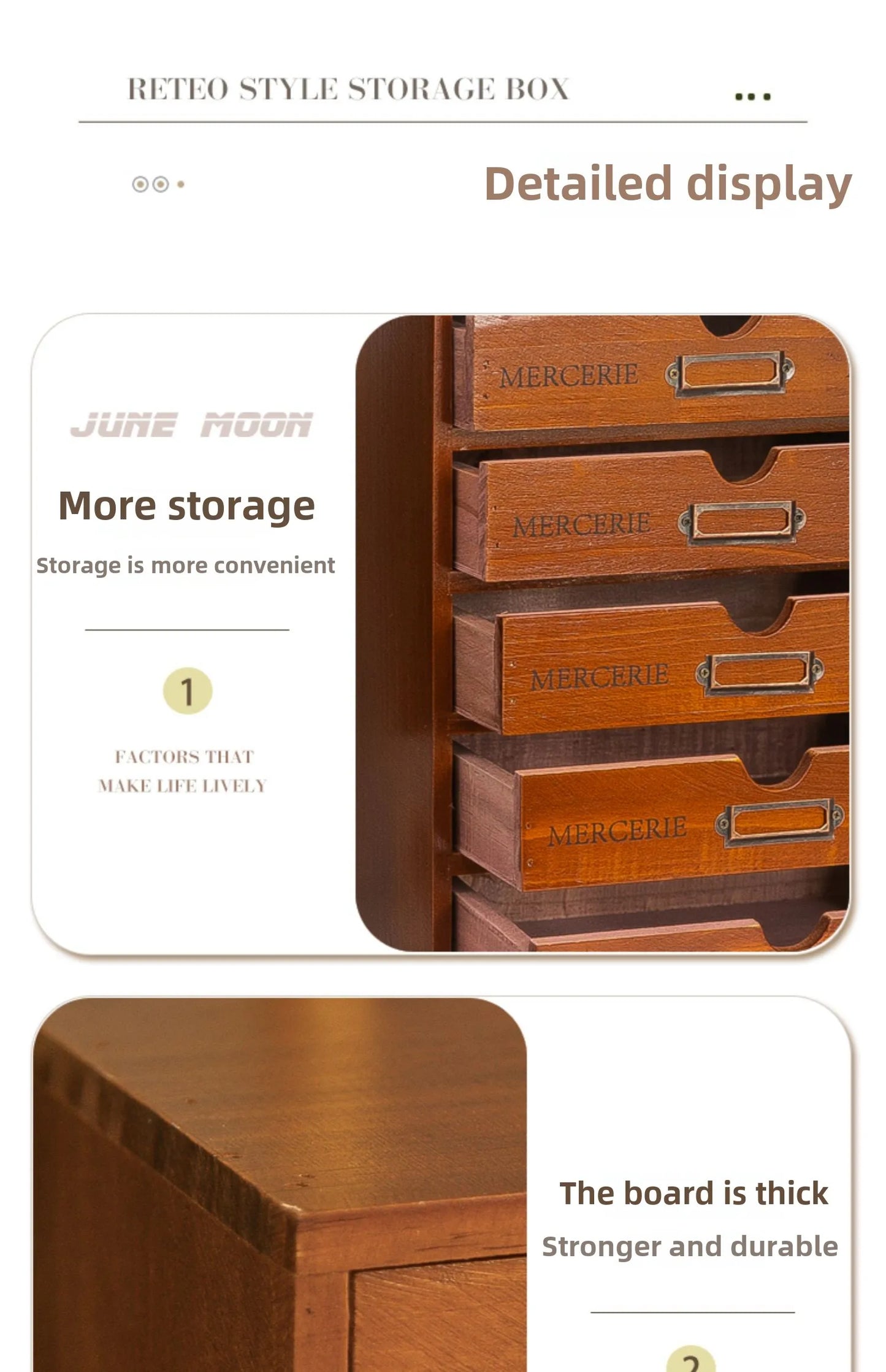 Desktop Organizer Drawer Storage Box