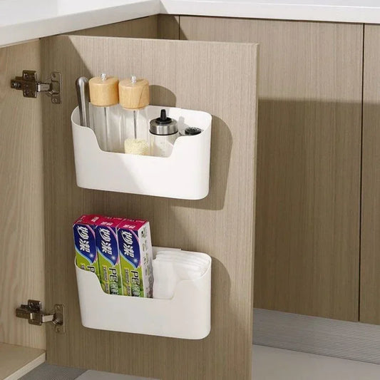 Wall-Mounted Adhesive Storage Rack