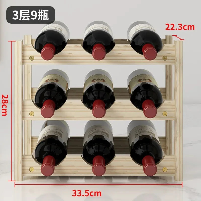 Solid Wood Wine Rack