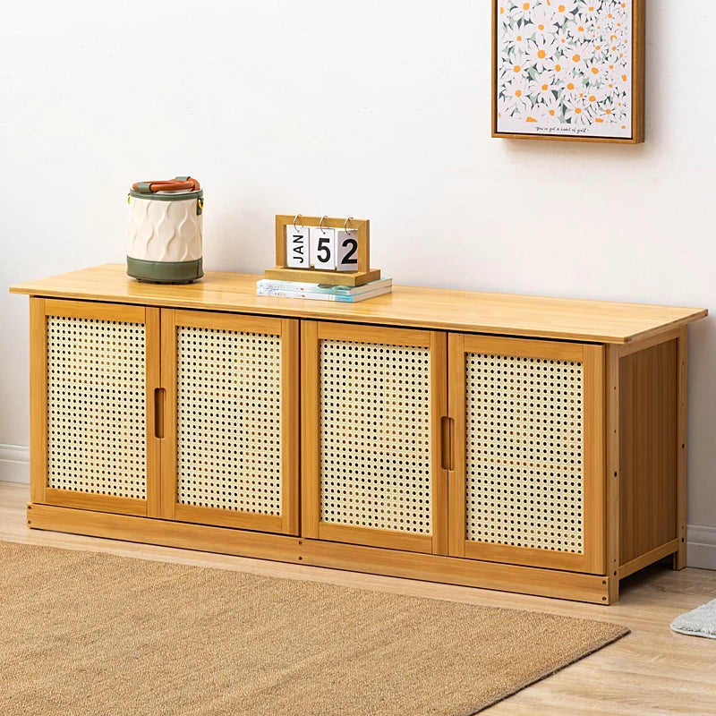Home Entryway Shoe Bench Sit and Store Shoe Cabinet Breathable Dust-Proof Shoe Organizer Long Bench Shoe Rack for Doorway