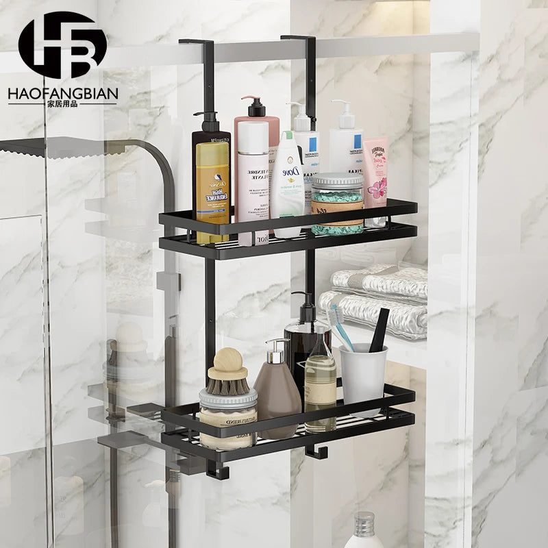 Minimalist No-Drill Bathroom Shelf