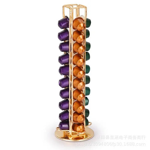 Rotating Coffee Capsule Storage Tower