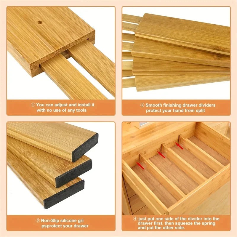 Bamboo Drawer Dividers