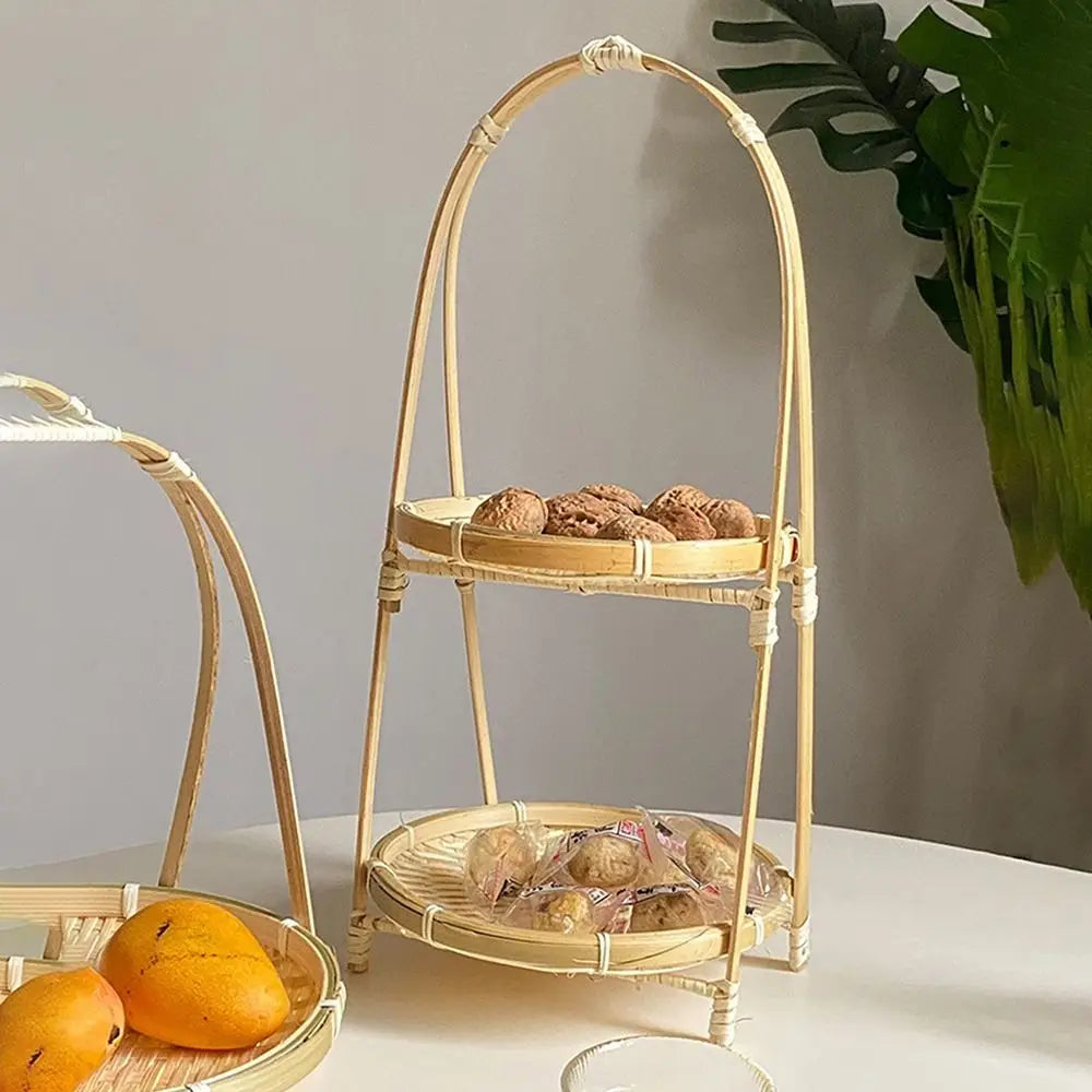 Multi-Layer Bamboo Woven Basket
