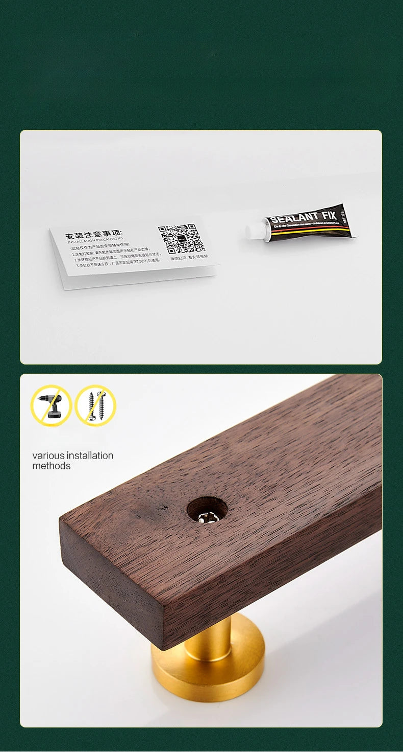Wall-Mounted Wooden Coat Hook