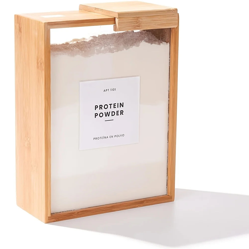 Multifunctional Bamboo Sliding Storage Box