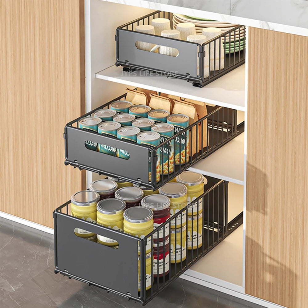 Pull-Out Kitchen Cabinet Organizer