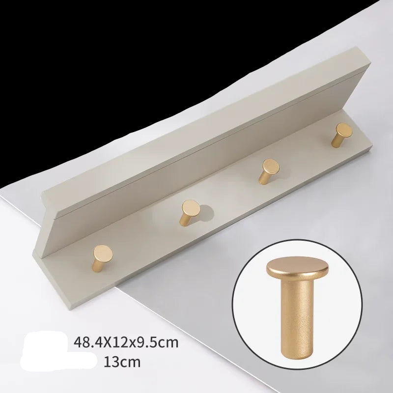 Space-Saving Wooden Coat Rack
