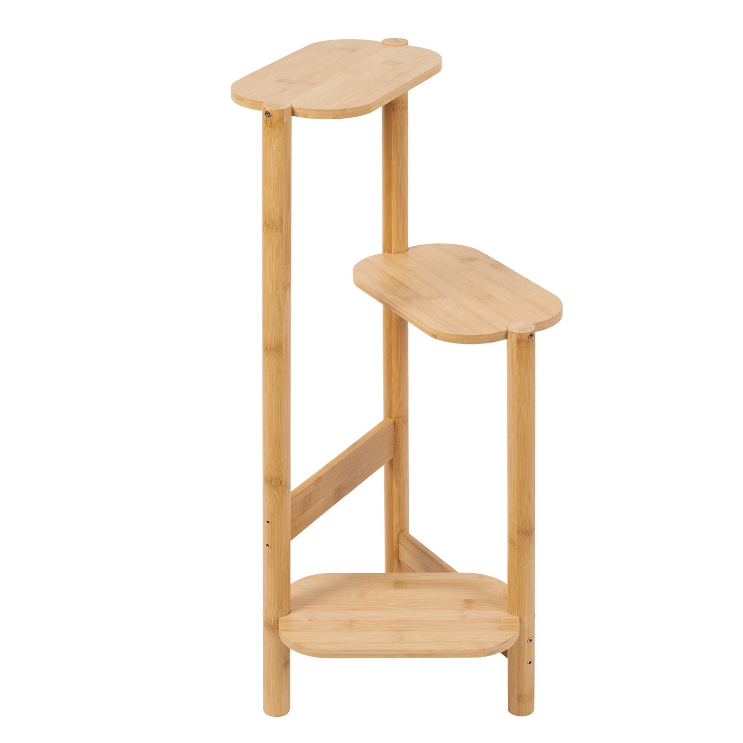 Space-Saving Bamboo Plant Stand
