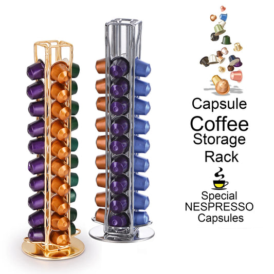 Rotating Coffee Capsule Storage Tower
