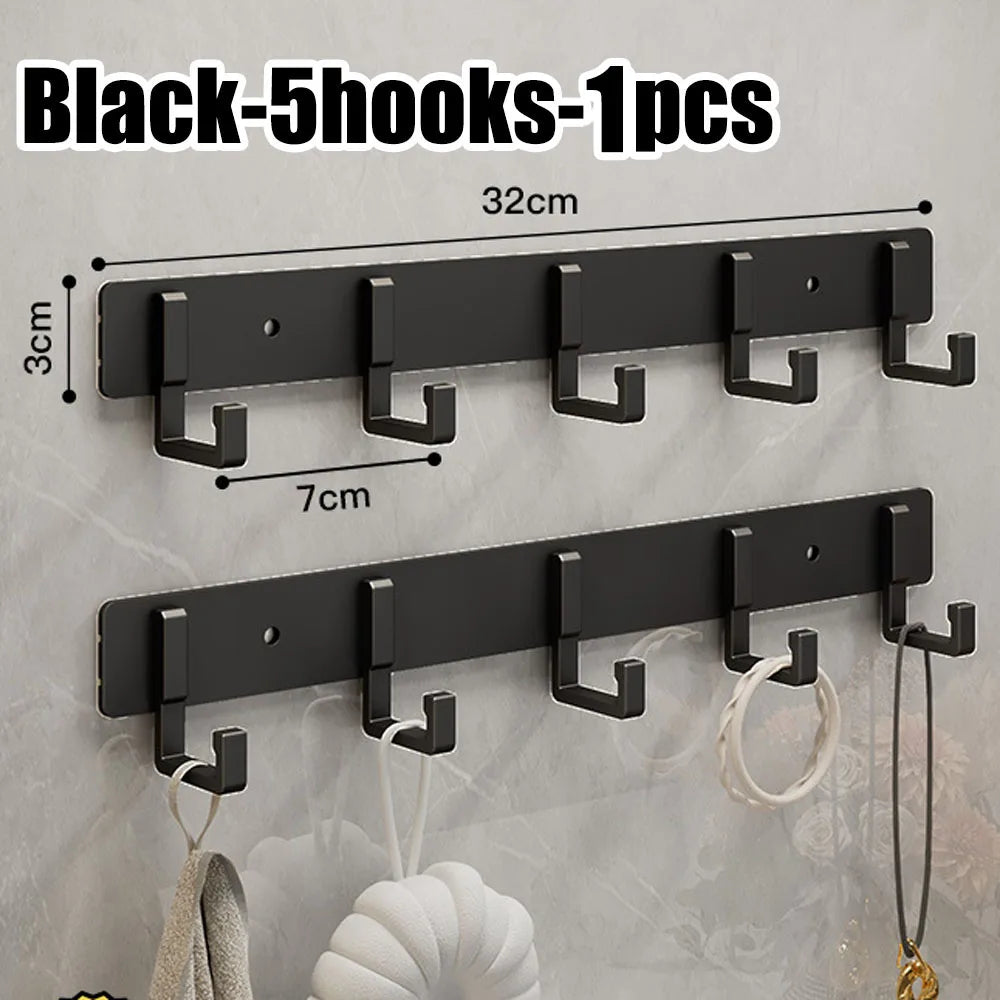 Modern Black Wall Coat Rack