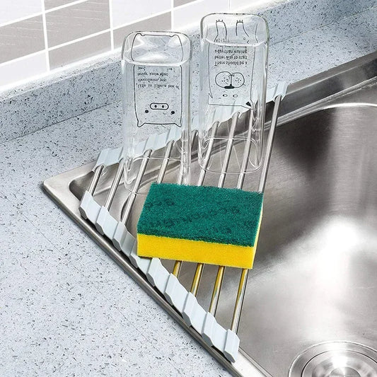 Triangle Roll-Up Sink Drying Rack