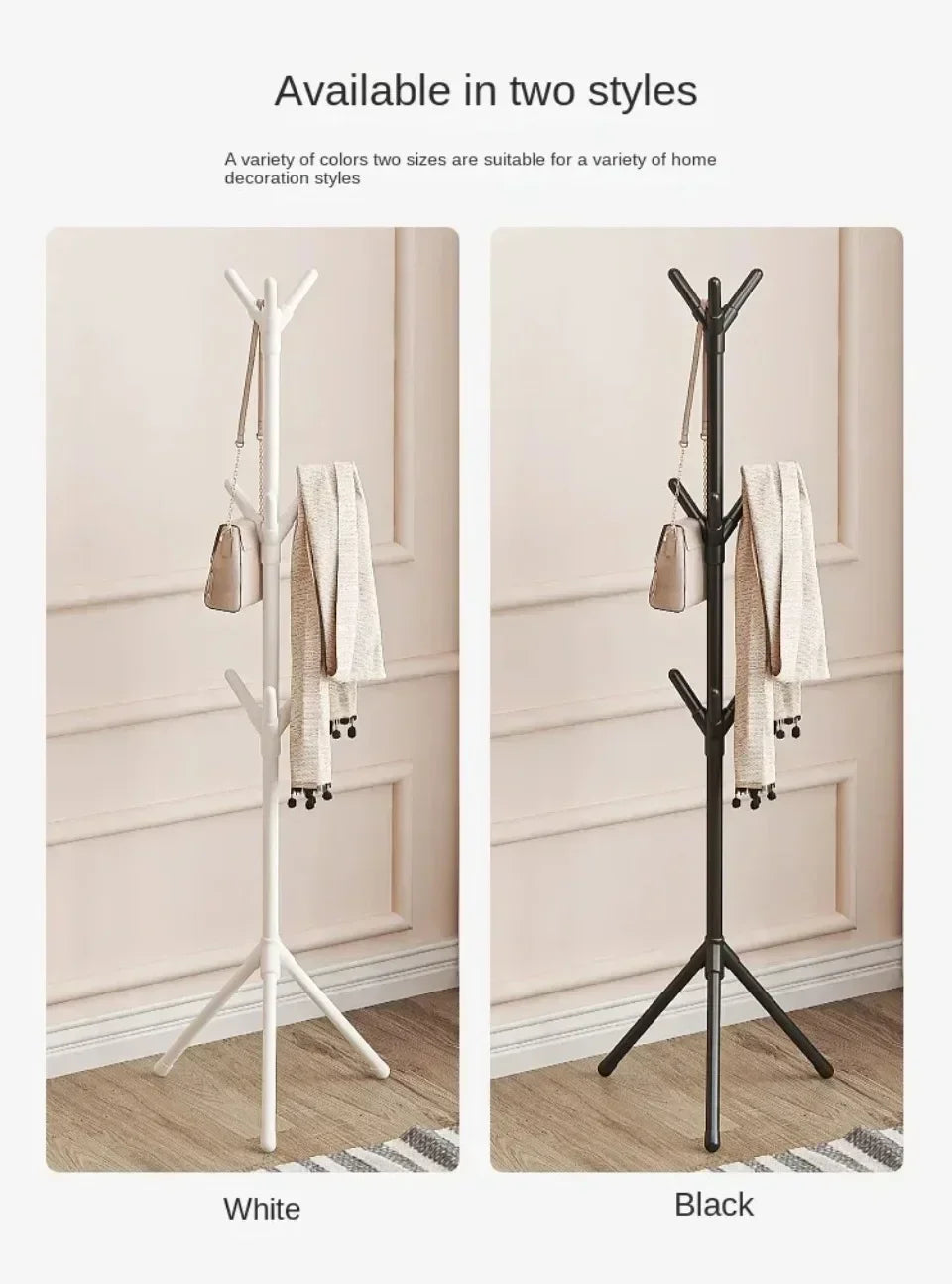Floor-to-Ceiling Coat & Hat Rack