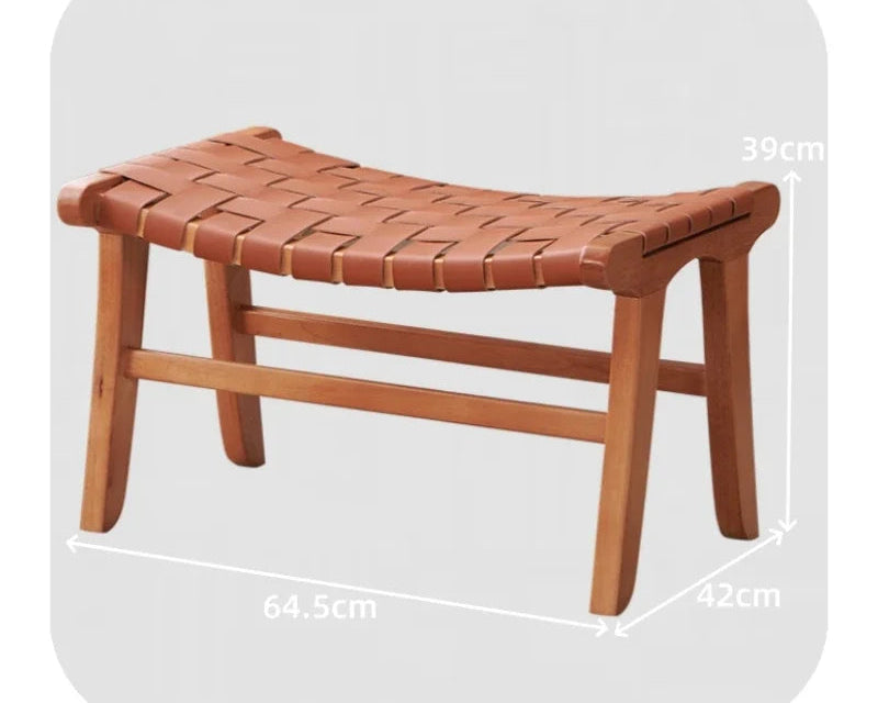 Handwoven Rattan Stool