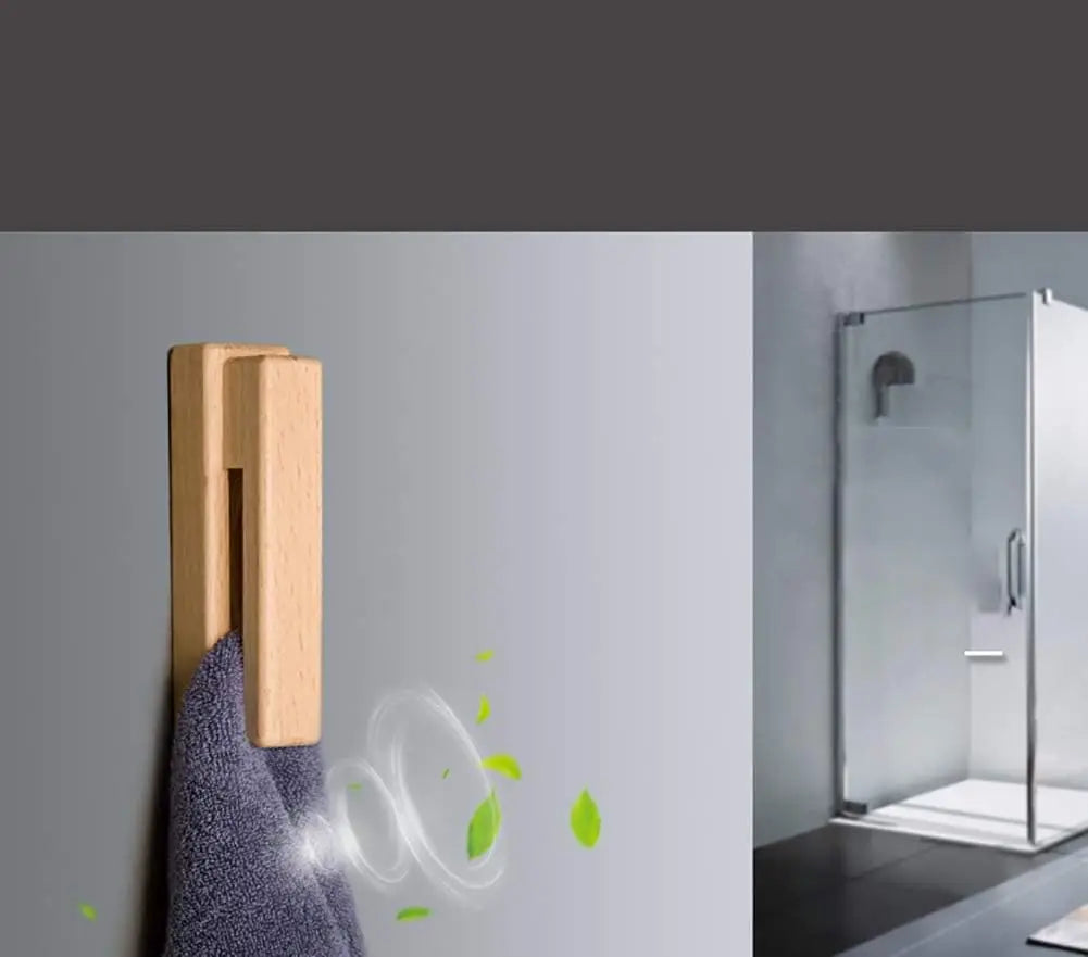 Nordic Wooden Towel Holder