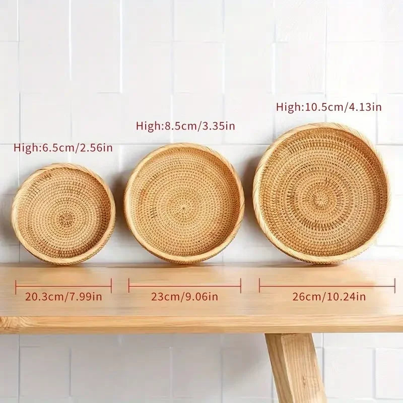Hand-woven Decorative Wicker Storage bowl