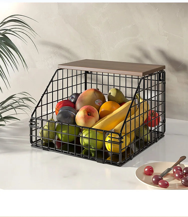 Stackable Wire Fruit & Veggie Baskets