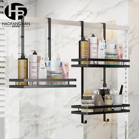 Minimalist No-Drill Bathroom Shelf