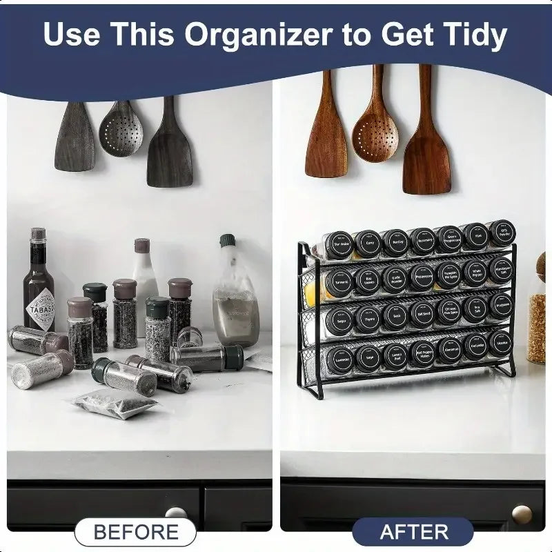 4-Tier Metal Spice Rack