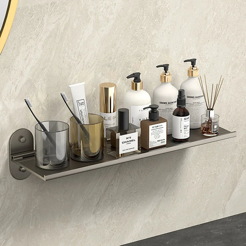 Foldable Aluminium Bathroom Wall Shelf