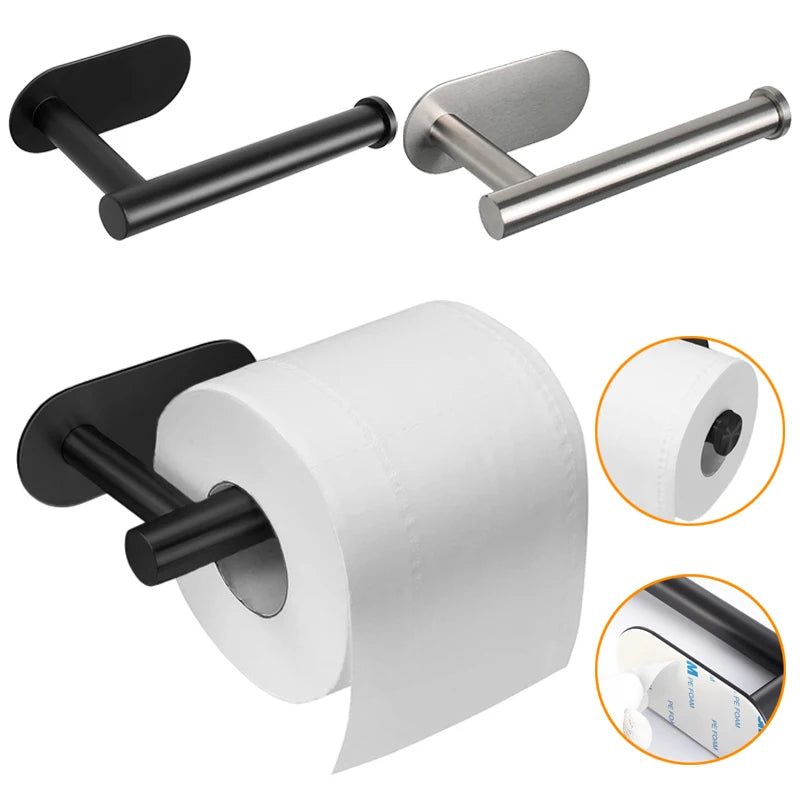 Rust-Proof Steel Toilet Paper Holder