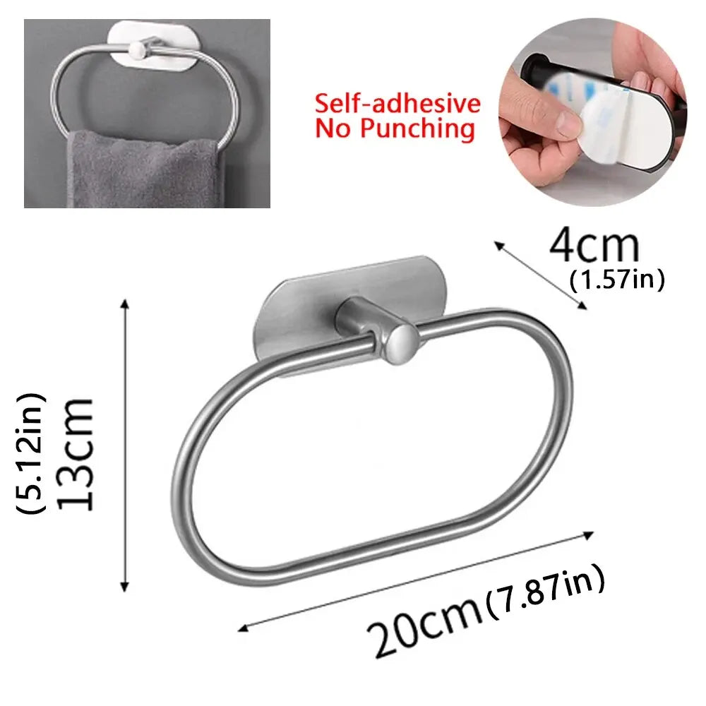 Modern Black Towel Holder