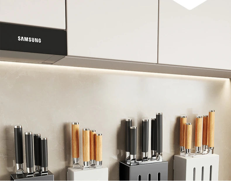 Stainless Steel Wall-Mounted Knife Holder