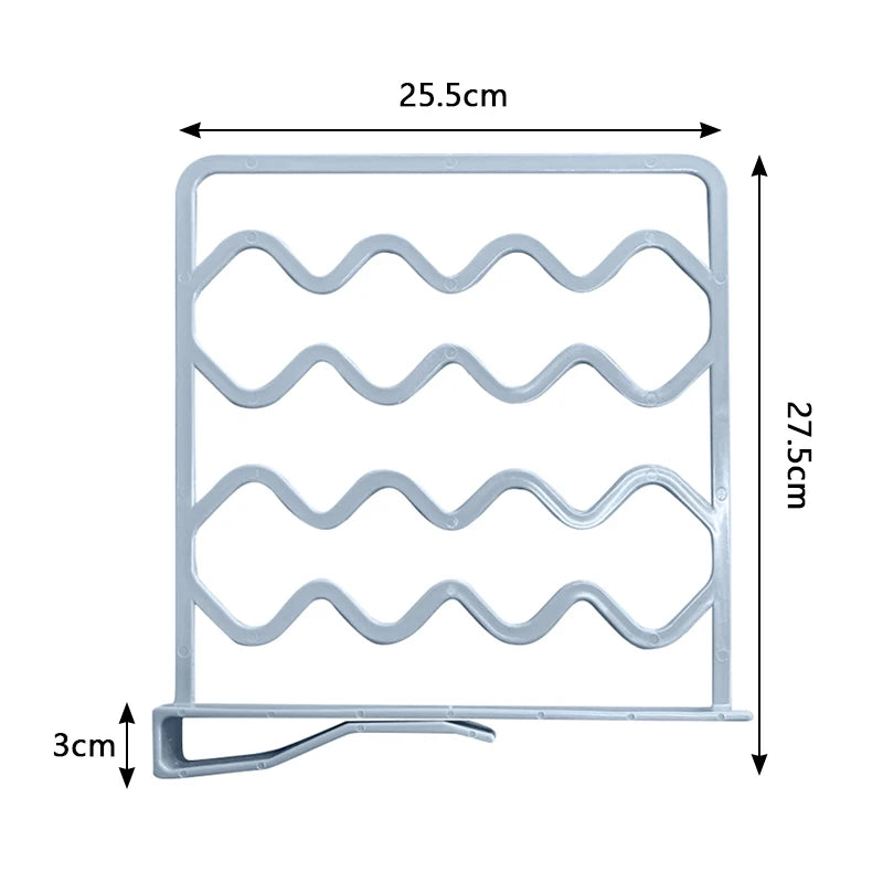 2PCS Closet Organizer Dividers Clear Clothing Separators Organizer Shelving Bedroom Storage Dividers Book Partition Baffle