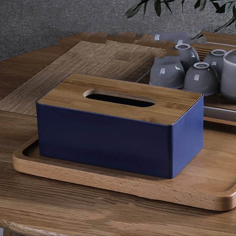 Wood & Bamboo Tissue Box