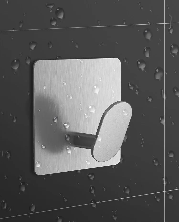 Modern Stainless Steel Adhesive Robe Hooks