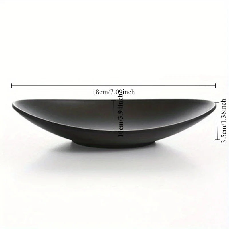 Oval Black Ring Dish