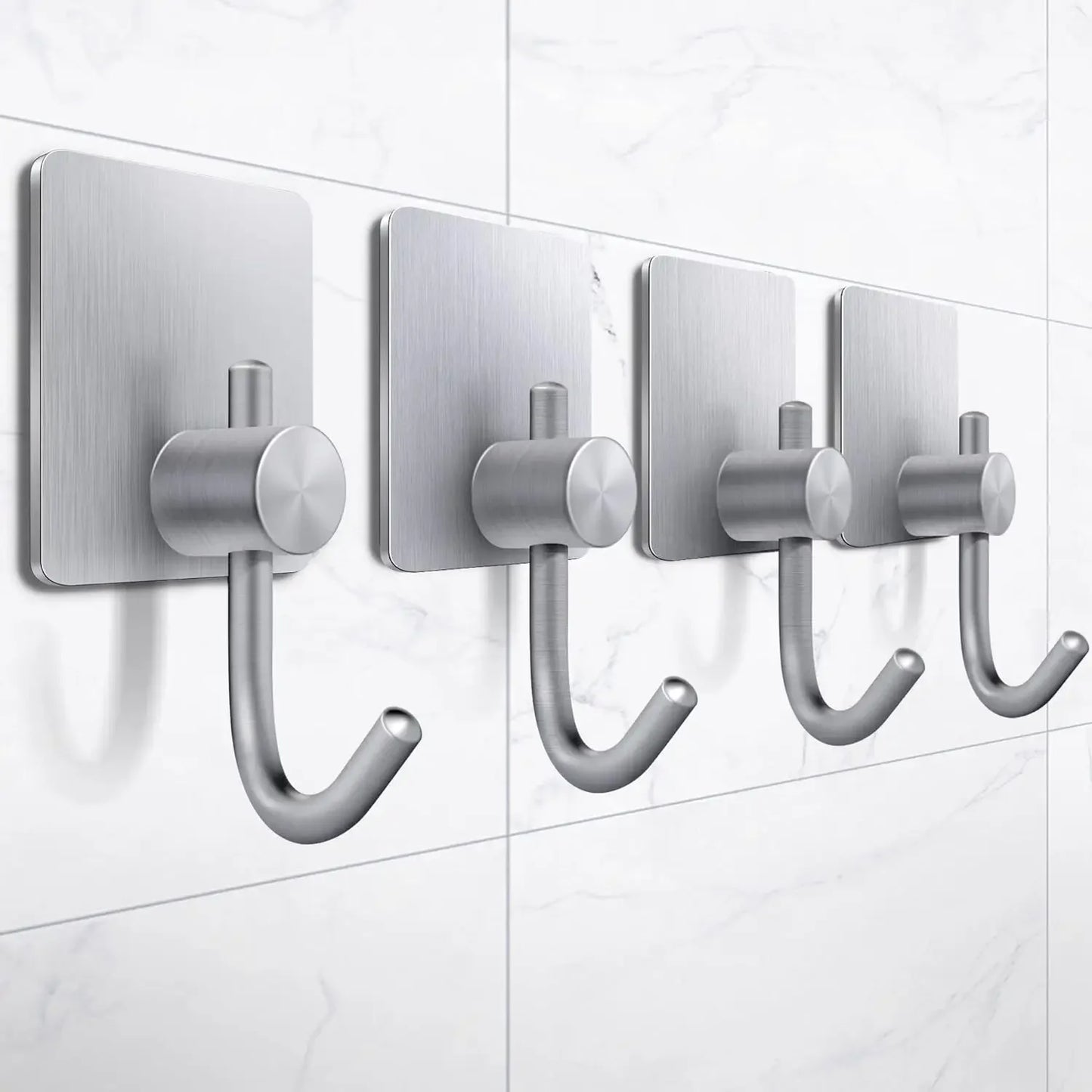Modern Stainless Steel Adhesive Robe Hooks