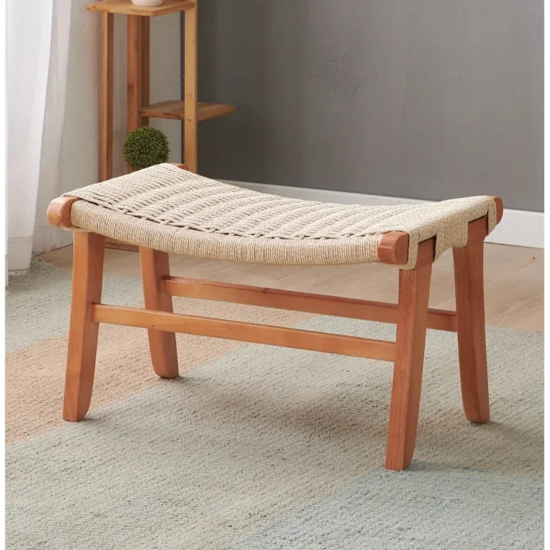 Handwoven Rattan Stool