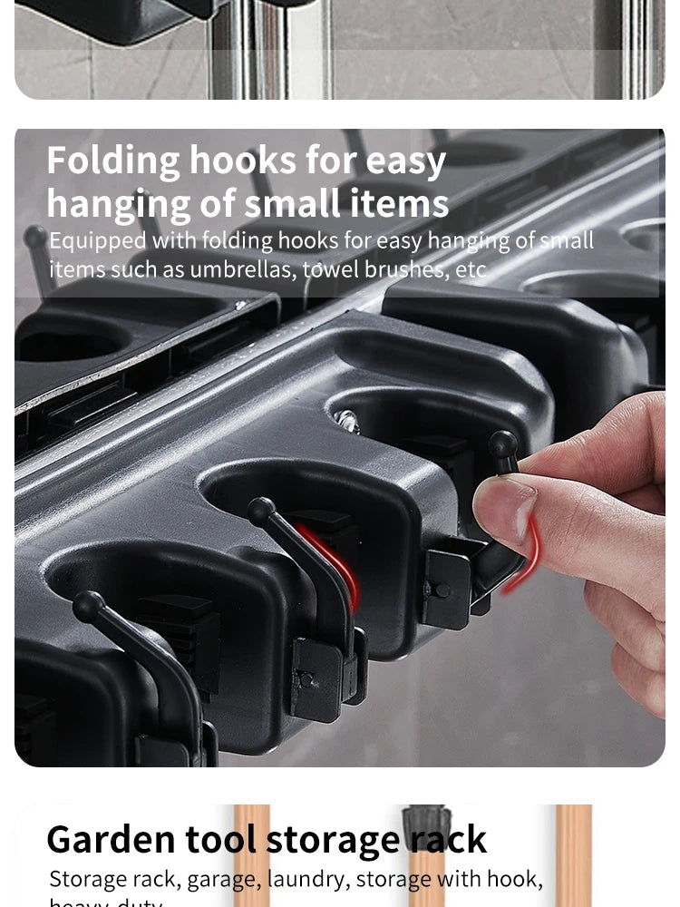 Multi-Functional Wall Mop & Broom Holder