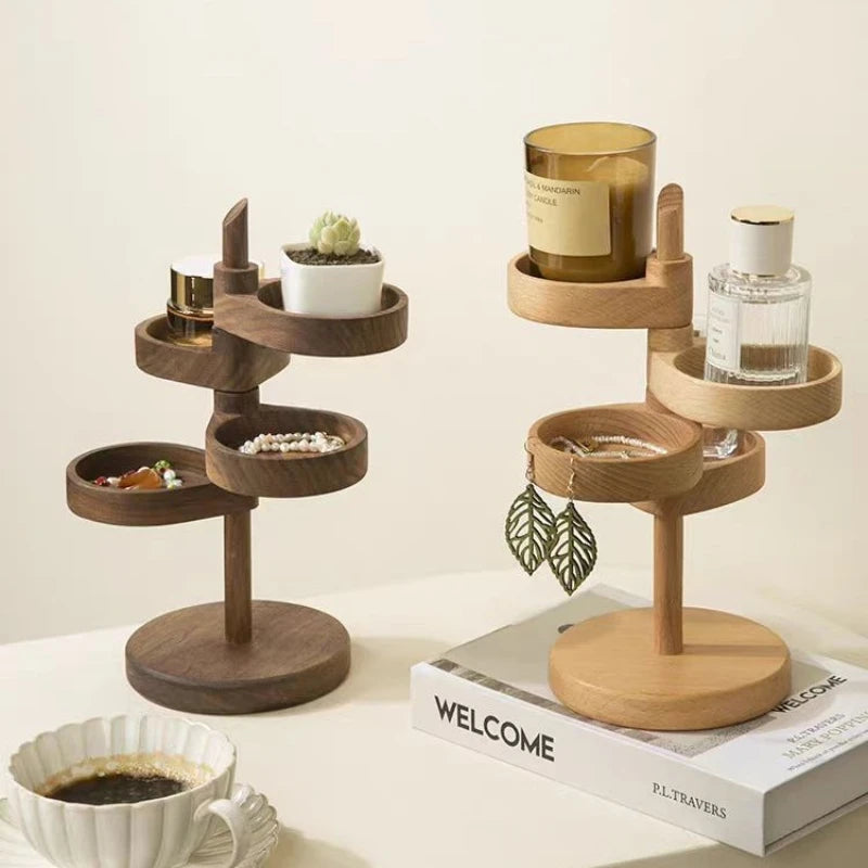 Solid Wood Rotatable Stand