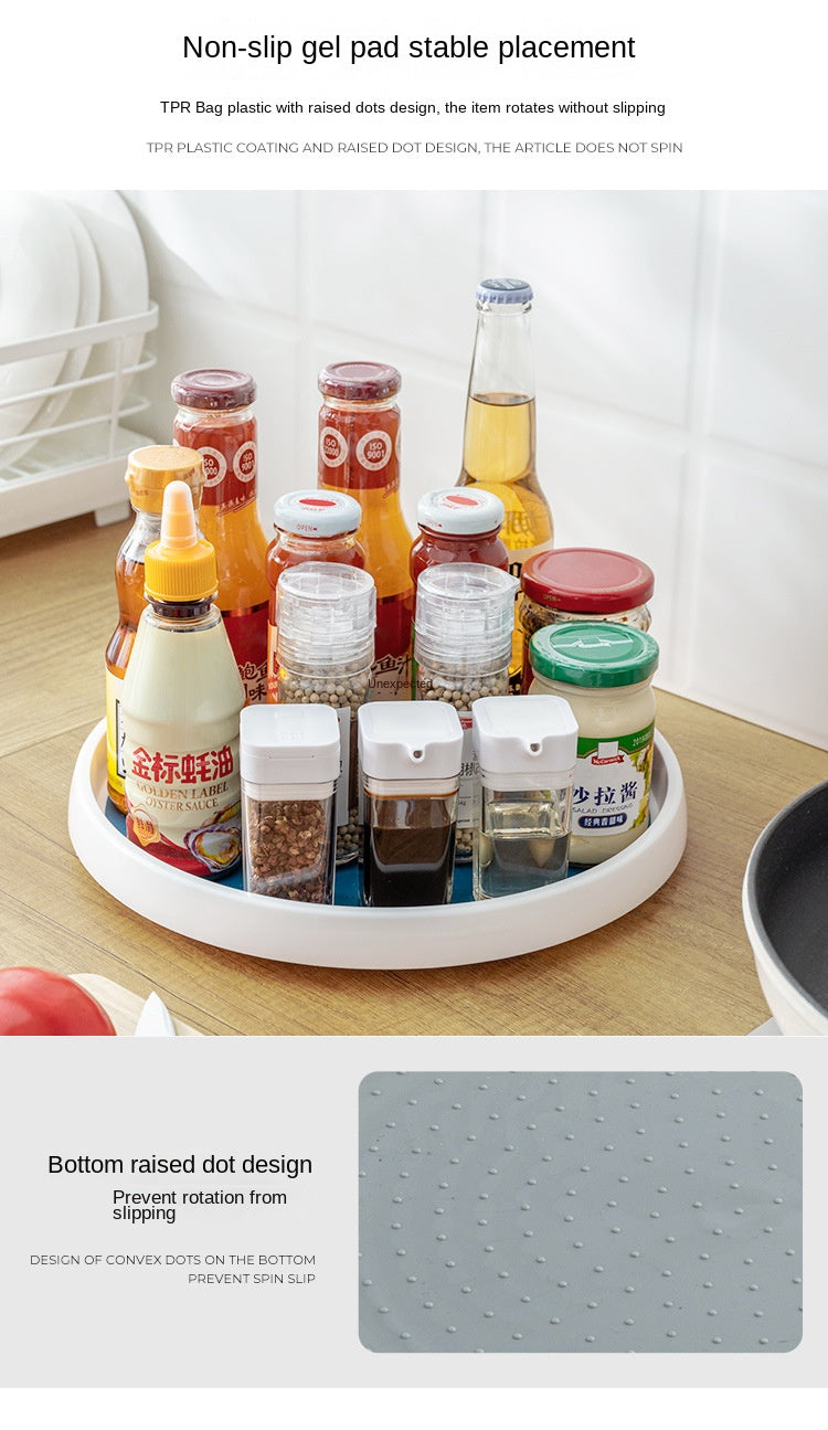 360° Rotating Anti-Slip Kitchen Storage Rack