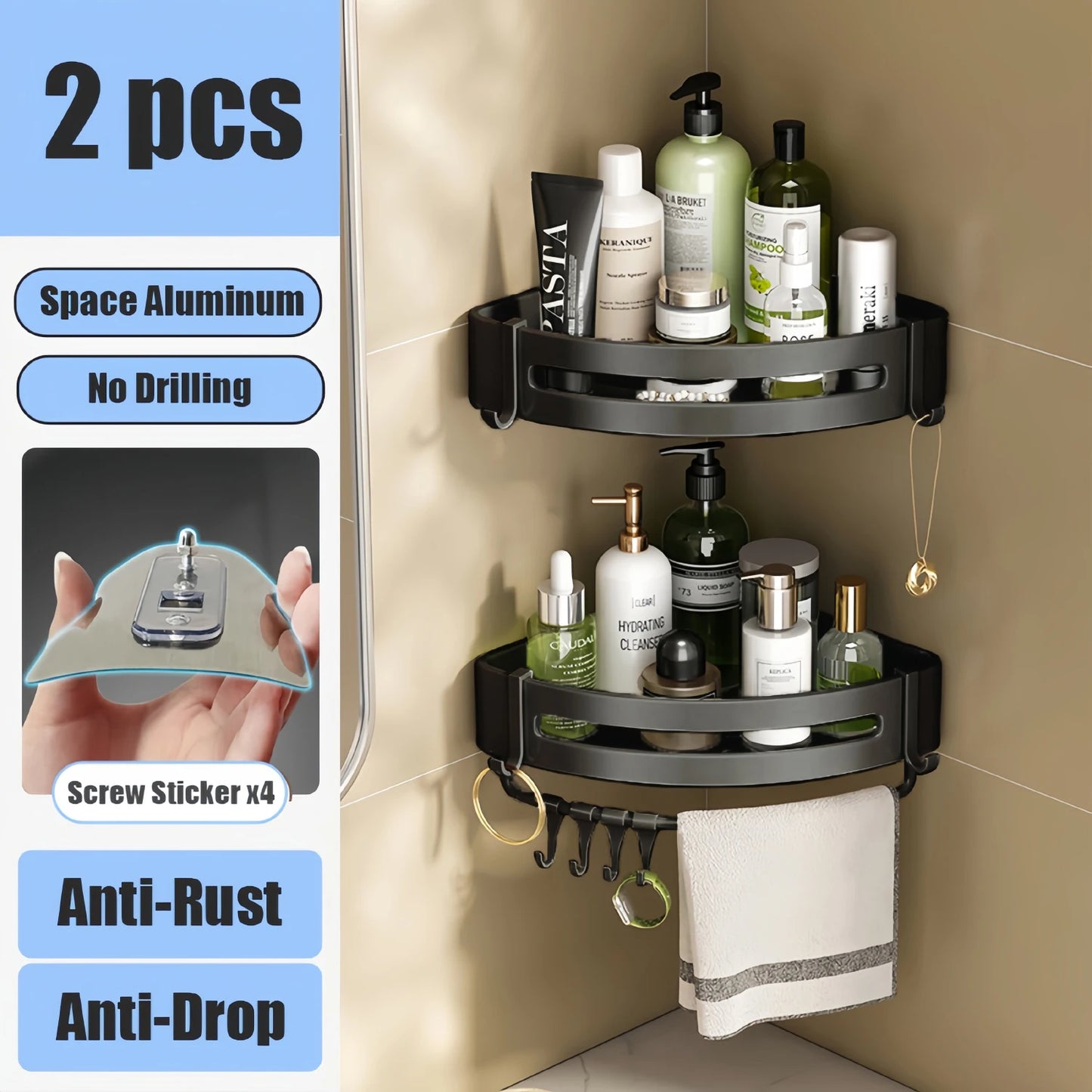 Modern Aluminium Bathroom Rack