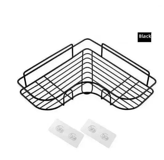 Japanese-Style Wrought Iron Bathroom Wall Shelf