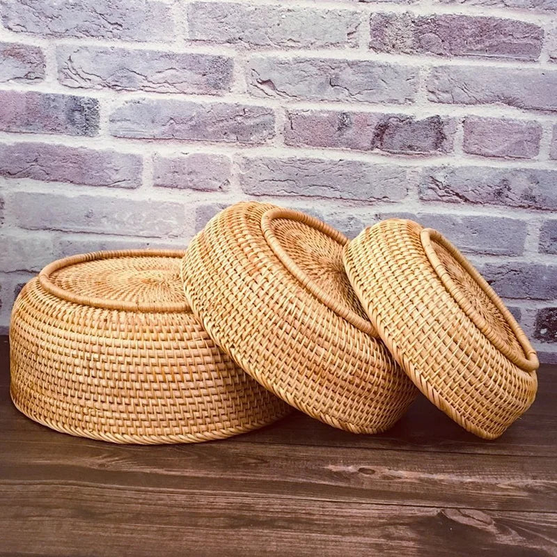 Hand-woven Decorative Wicker Storage bowl