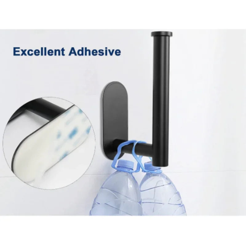Stainless Steel Toilet Paper Holder - No-Drill