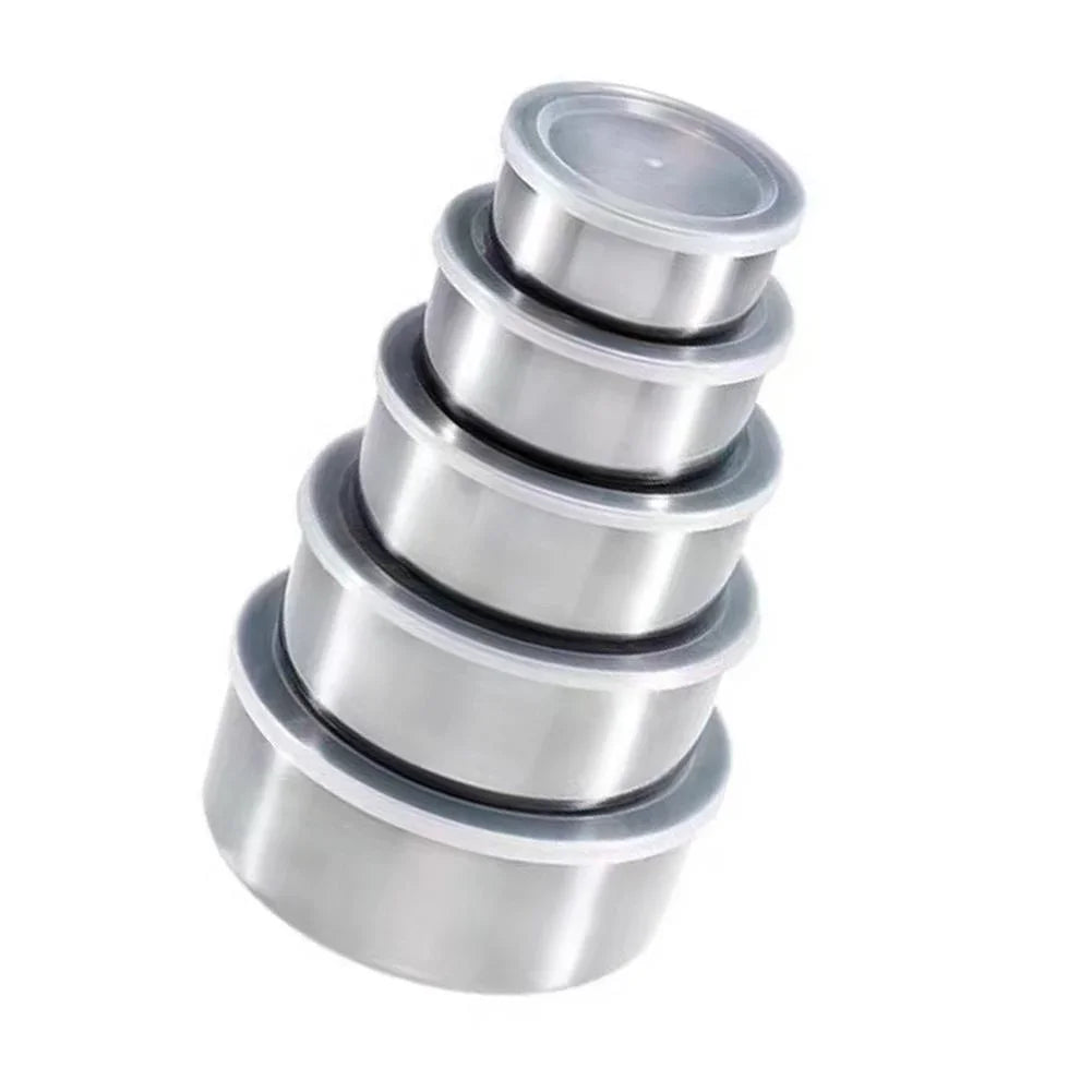 5-Piece Stainless Steel Mixing Bowl Set with Lids