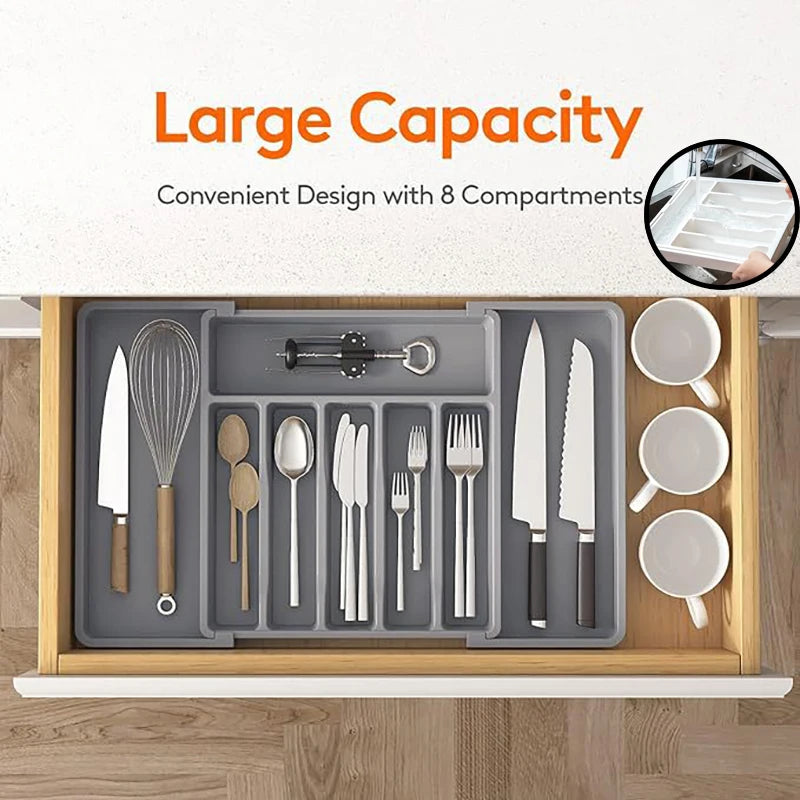 Adjustable Cutlery Drawer Organizer