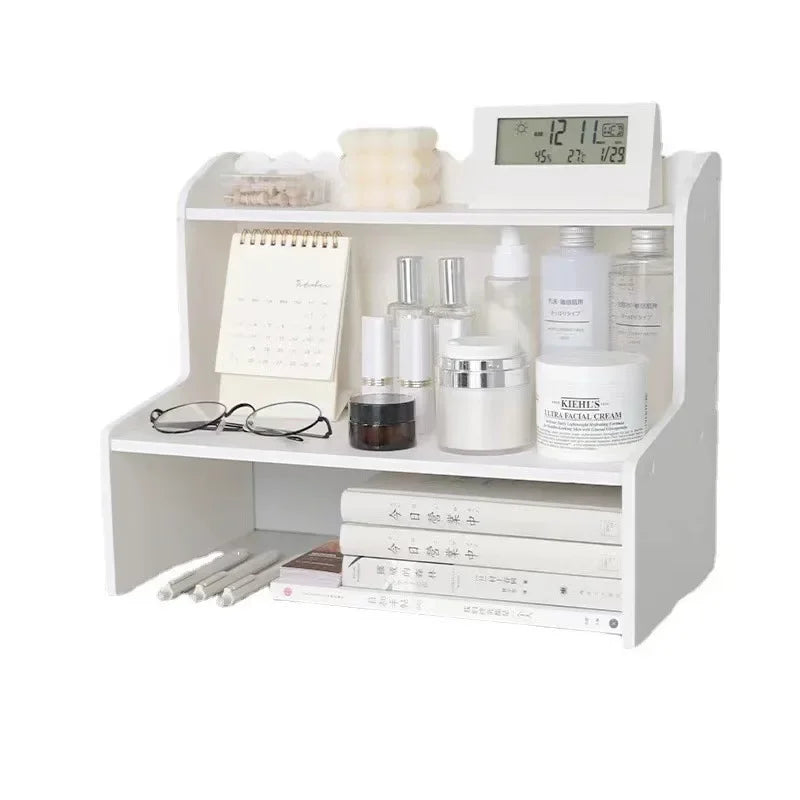 Two-Layer Wooden Desktop Organizer