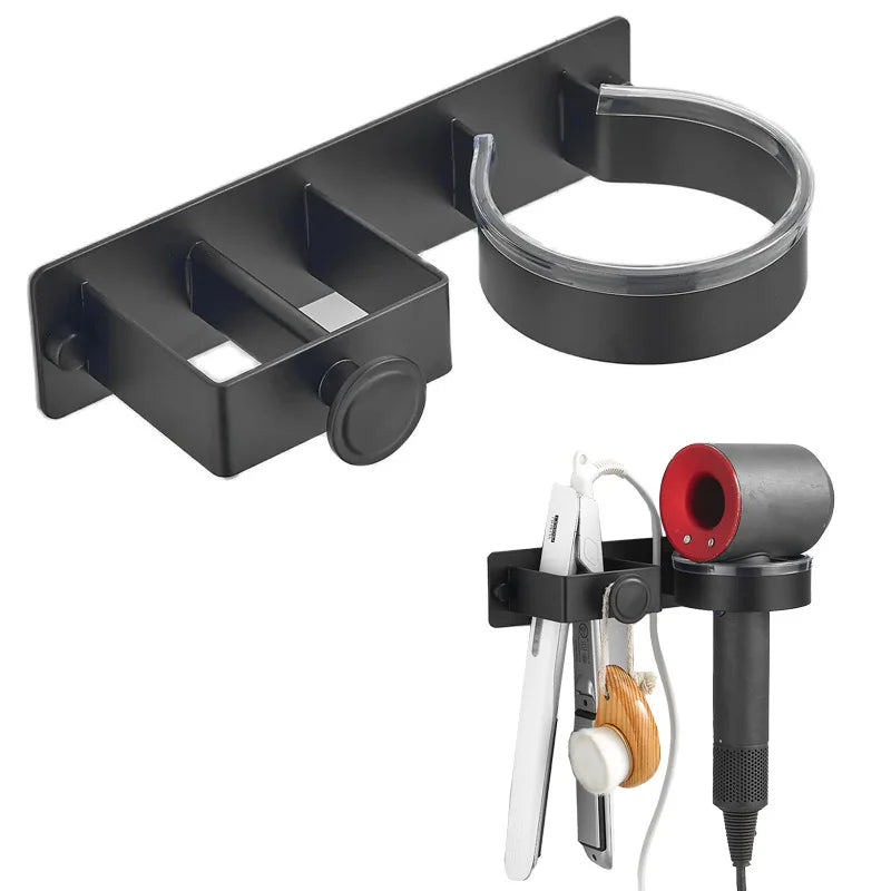 Wall-Mounted Hair Dryer Holder